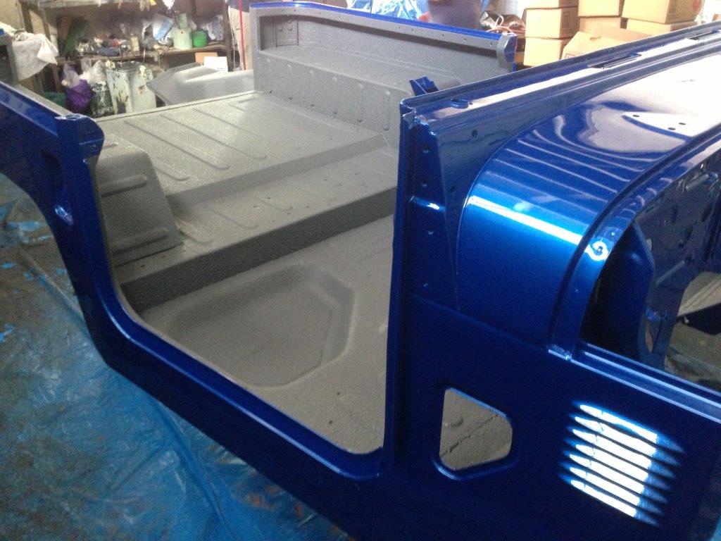 Interior Cab Coverage with Speedliner Spray in Liner